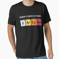 Sarcasm Elements of Humor Periodic Table Funny Sarcastic Tee by Kieran Abbott