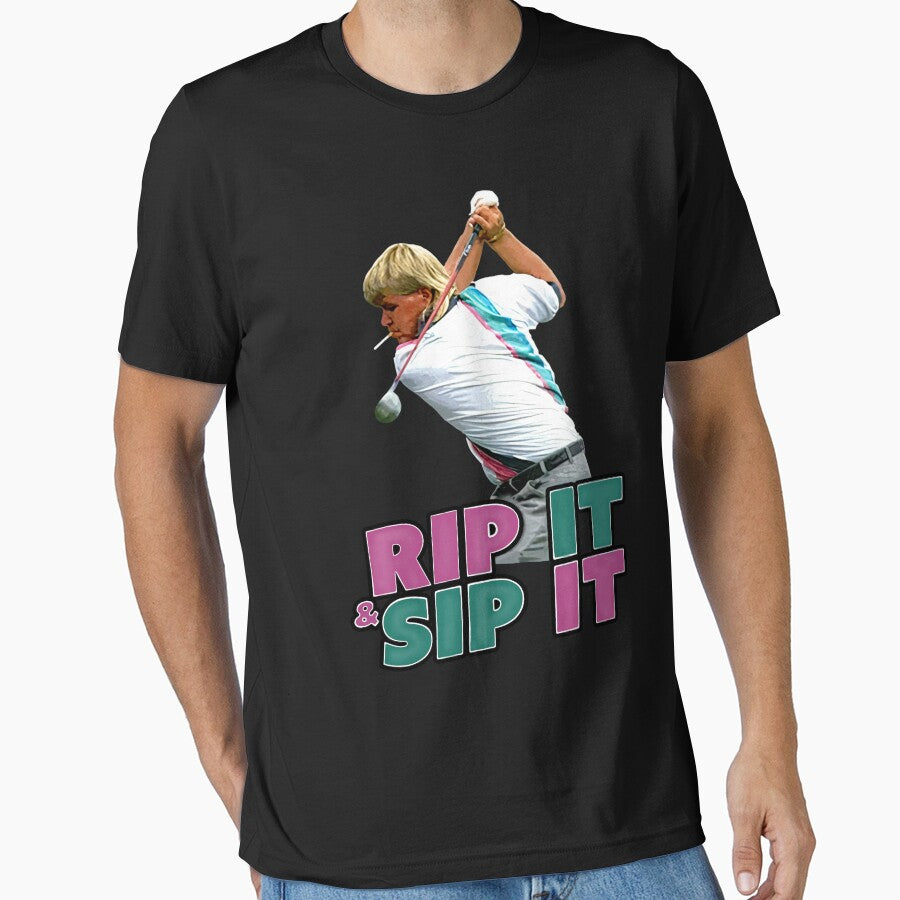 John Daly Rip It Sip It Golf by Davidsisson