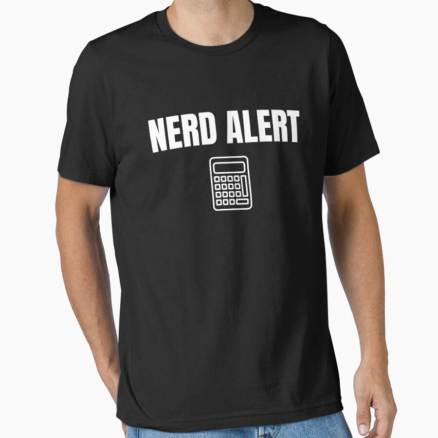 NERD ALERT Funny Text Based Great Student & Emotional Outcast Humor by ZEROXCOOL
