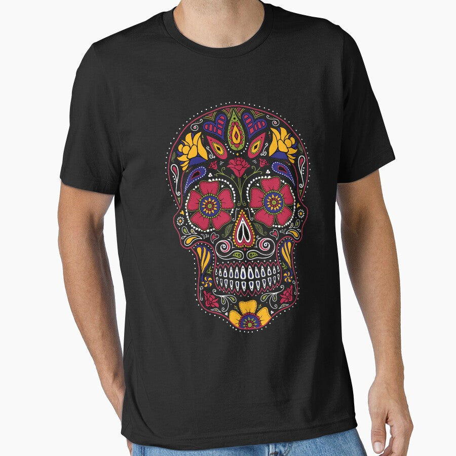 Day of the Dead Sugar Skull Dark by Dina June