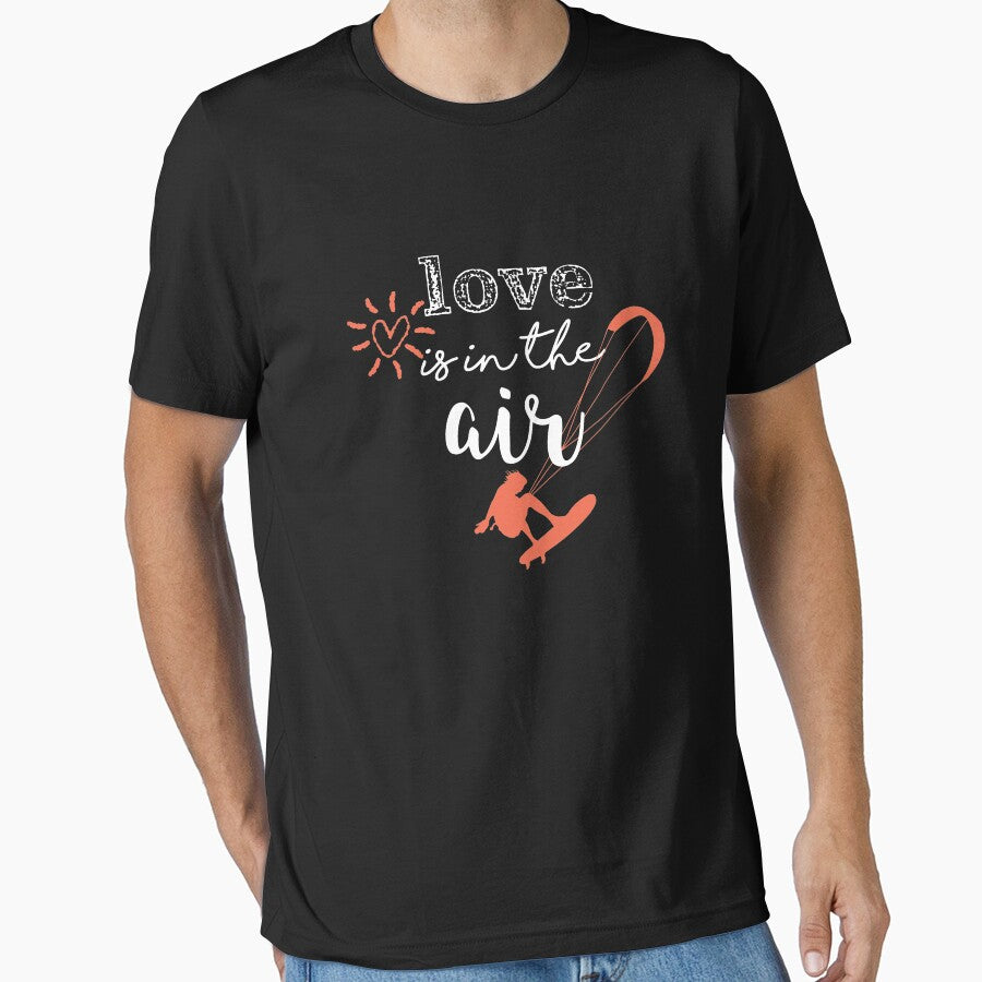 Top Fun Kite Surfing Love is in the Air Gift Design by LGamble12345