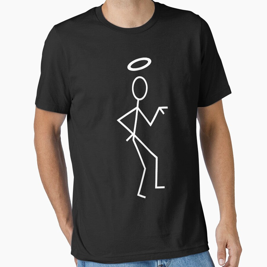 The Saint Stick Figure (White). by theheadshed