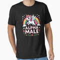Alpha Male Unicorn Funny Rainbow Pegasus by Lukasz Kobylka