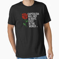 Leftist Woke Quote - AOC Anti Capitalism Socialist Quote - Labour Rose Fist by RockFireMerch