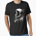 Space Monkey - Black and White Art by Top Seller ⭐⭐⭐⭐⭐ 5/5