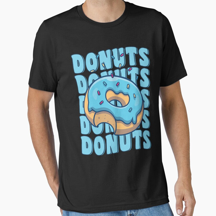 Groovy Blue Donut Squad Sprinkles Donut Lover Matching Donut by MintedFresh