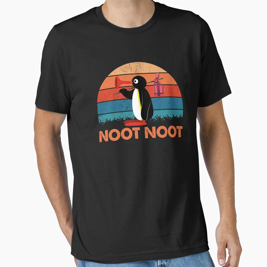 Noot Noot Pingu - Retro Vintage Animal Cute by Boydesdo