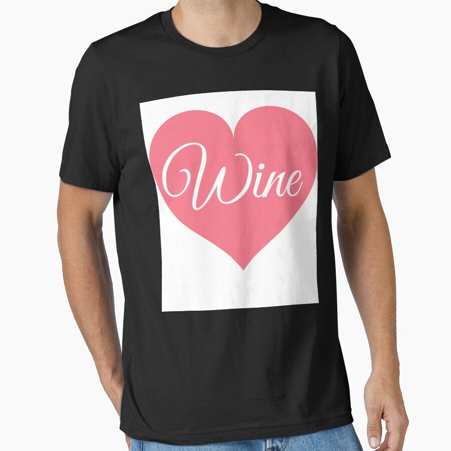 Drink red wine pink heart quote by OneTimeEngineer
