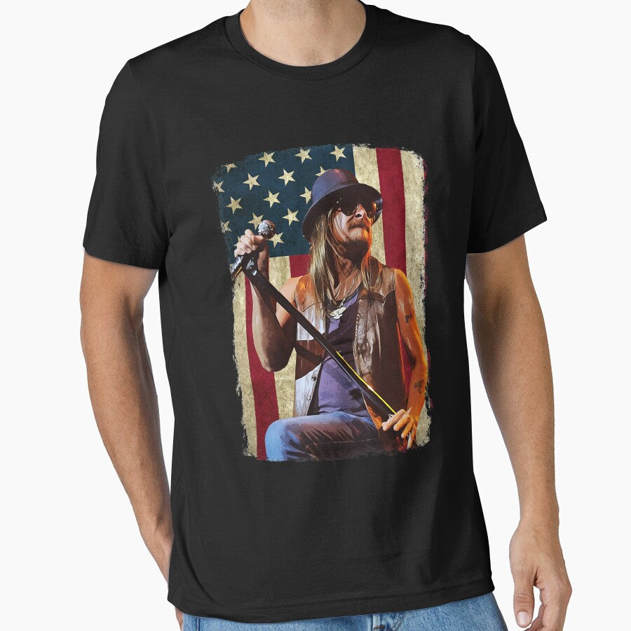 Vintage American Flag Kid Rock Legend by bonnieknfe