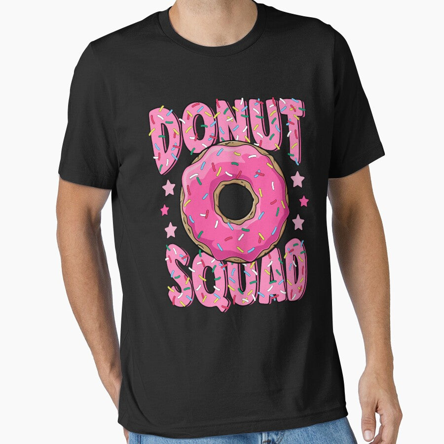 Pink Donut Squad Sprinkles Donut Lover Matching Donut Party by MintedFresh