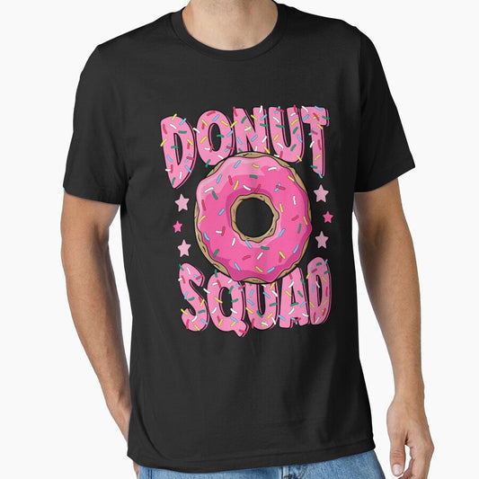 Pink Donut Squad Sprinkles Donut Lover Matching Donut Party by MintedFresh