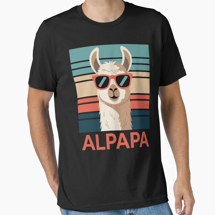 Alpapa Cool Retro Llama by Serbin