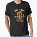 Motorcycle Skull Rev It Up T-Shirt by Matinez Pink