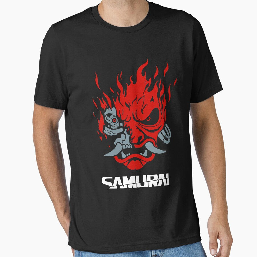 Vintage Samurai Retro Japanese Gaming 2077 Art Game Style by corymilinda