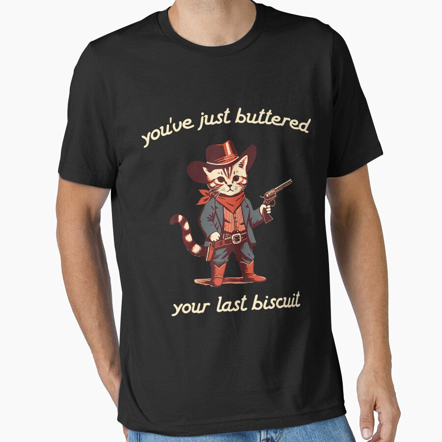 You'Ve Just Buttered Your Last Biscuit Western Cat Cowboy by SusanaKlein