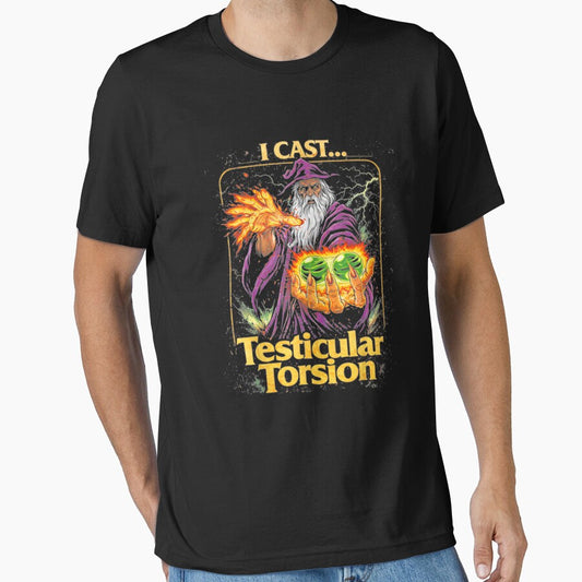 I Cast Testicular Torsion Funny Wizard Meme by moabeArtistic