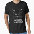 Cat funny saying 80% cotton 20% cat hair cats by Lenny Stahl