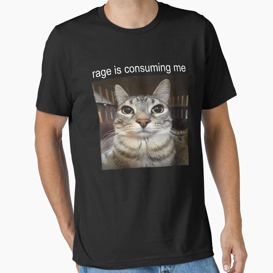 Rage Is Consuming Me Cat Meme by sigrunsartcave