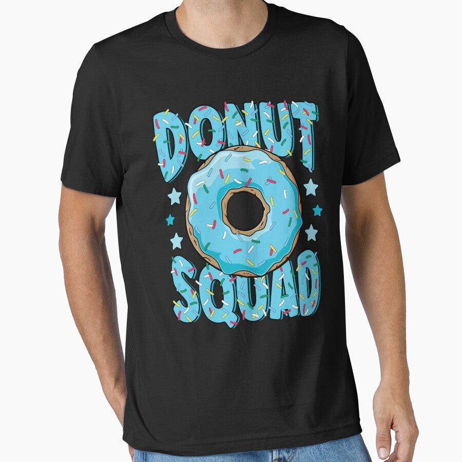 Blue Donut Squad Sprinkles Donut Lover Matching Donut Party by MintedFresh