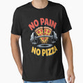 No Pain No Pizza Fitness Humor by orlodrake