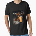 Funny Dachshund Drinking Iced Coffee Cute Dog Meme Humor by EdnaHorn