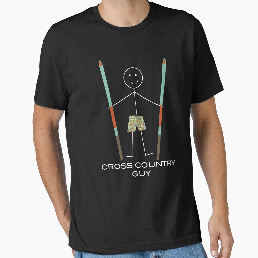 Funny Mens Cross Country Ski Guy by whyitsme