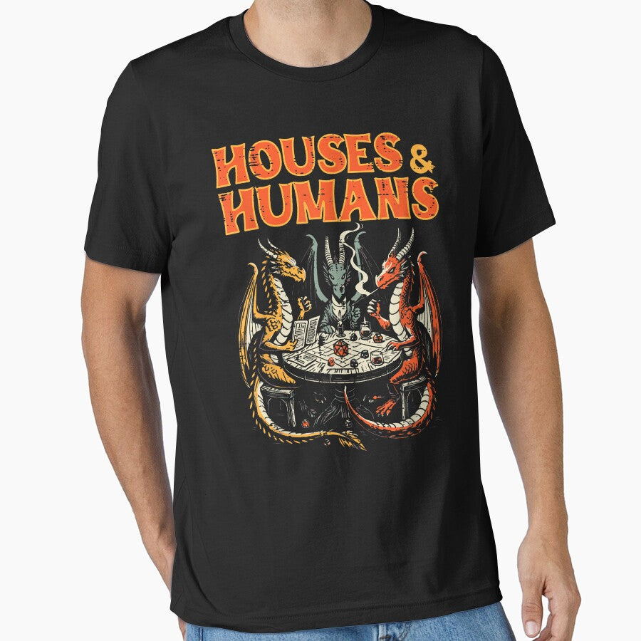 Gaming Houses Humans Rpg Parody Gamer by DanclTees