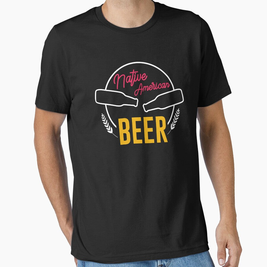 Native Drunk Beer is made by men wine by god - Beer Lover - Beer Fanatic - Beer is Life by mellinnshirts