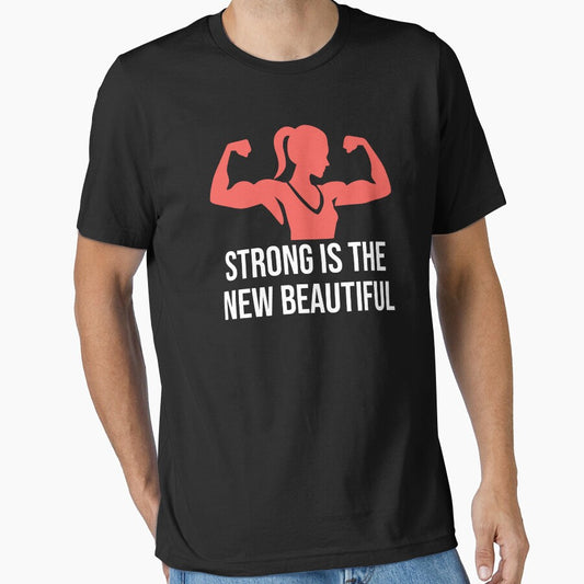 Strong is the New Beautiful - fitness and Gym motivational quote by GraphicDream