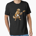 Golden Retriever Playing Bass Guitar Player Dog Lover by Kimberley King Art  King Art