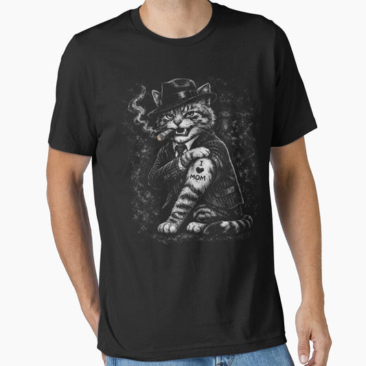 Cat I Love Mom Tattoo Funny Cat Lover Gift Cat Mafia by will freed18