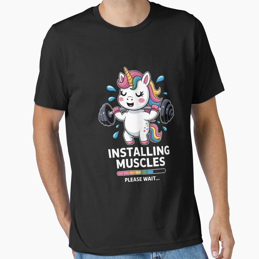 Unicorn Workout Gym Fitness Weightlifting Cute Unicorn by TyraYoung