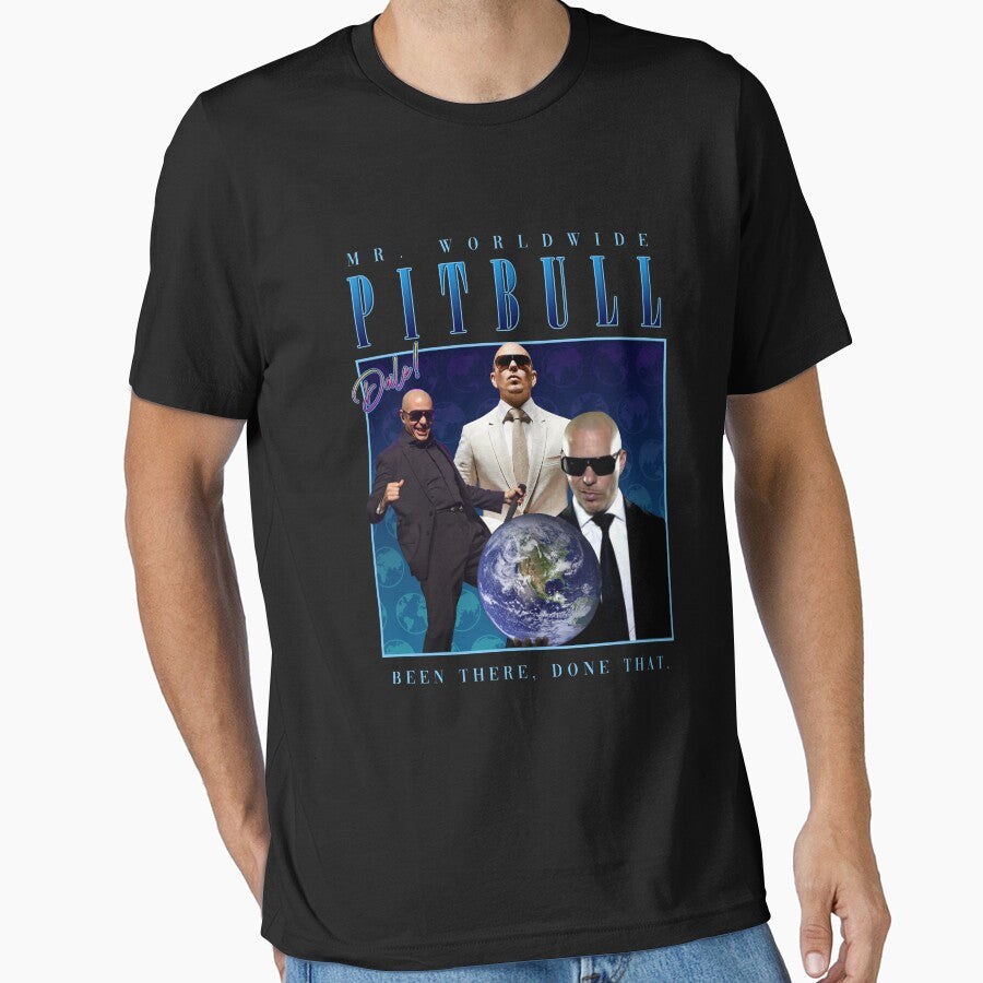 pitbull homage shirt (parody) by PigSucculent