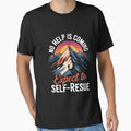 No Help Is Coming Expect To Self-Rescue Sunset Quote Hiking by Morphologiona