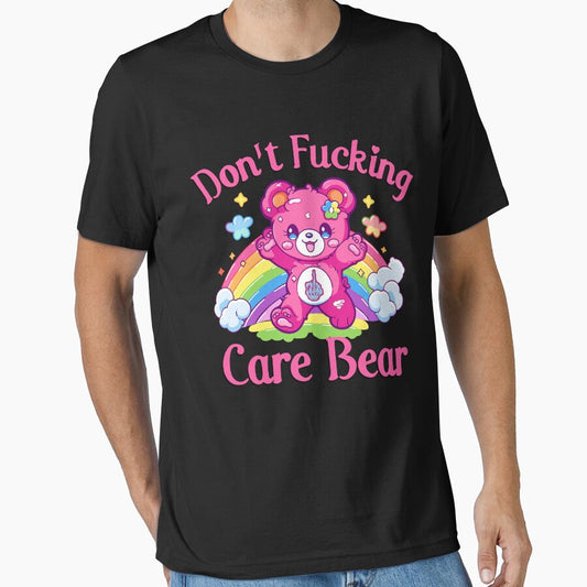 Don't Fcking Care Bear Rainbow Bear Sarcastic by pansak