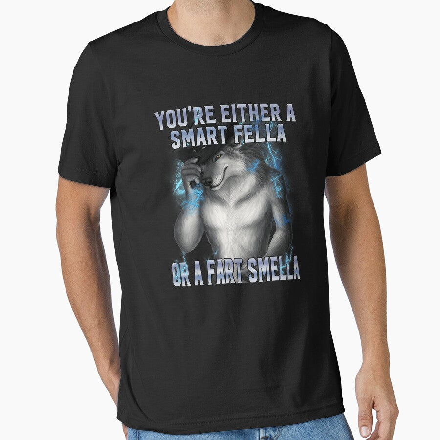 Smart Fella Alpha Wolf Meme Funny Werewolf Cursed Meme by mjohnson9