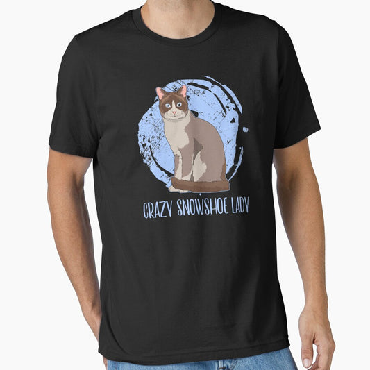 Crazy Snowshoe Lady Quote Cat Breed Pet Lover print by jakehughes2015