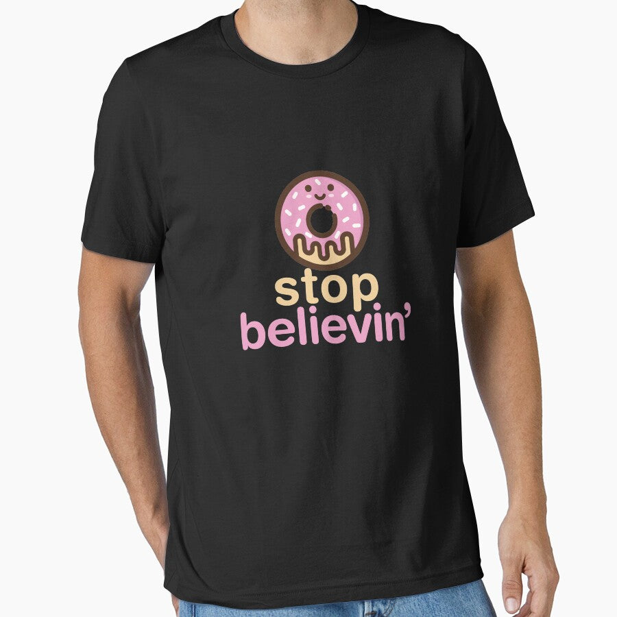Donut (Don't) Stop Believing - Funny Doughnut Music Pun by Jockeybox