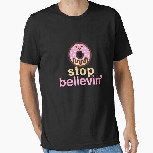 Donut (Don't) Stop Believing - Funny Doughnut Music Pun by Jockeybox