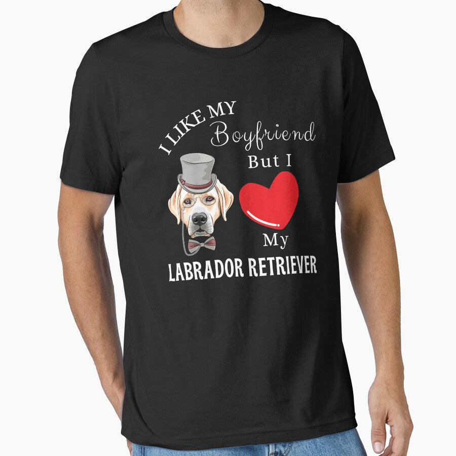 I Love My Labrador Retriever Dog Girlfriend Gift by FOGODesigns