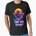 Uh Oh Stinky Poop Le Monke 80s Vaporwave Outrun Style by gabriellalind