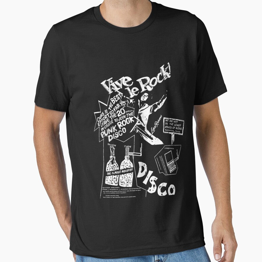 Vintage Look Vive Le Rock. Essential T-Shirt by CreolaStracke