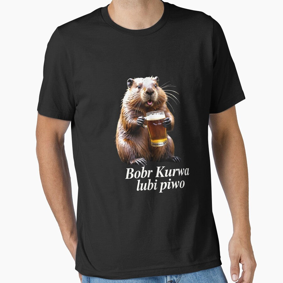 Bobr Kurwa lubi piwo - beaver like a beer by SLAVIC WORLD