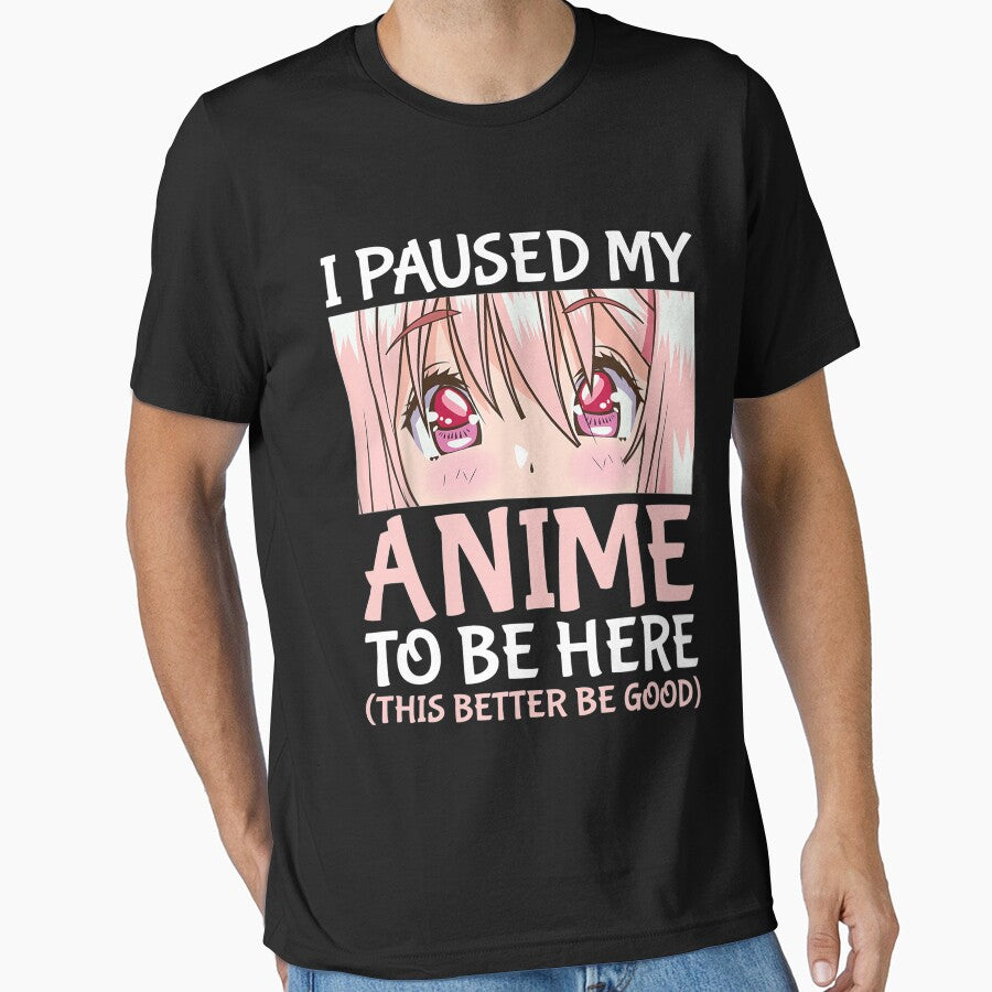 I Paused My Anime To Be Here Otaku Anime Merch Gift by Gaulen