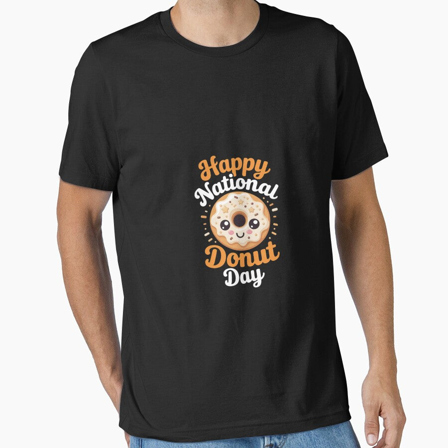 Happy National Donut Day Lover Donuts Eat Saying by PowAcademy