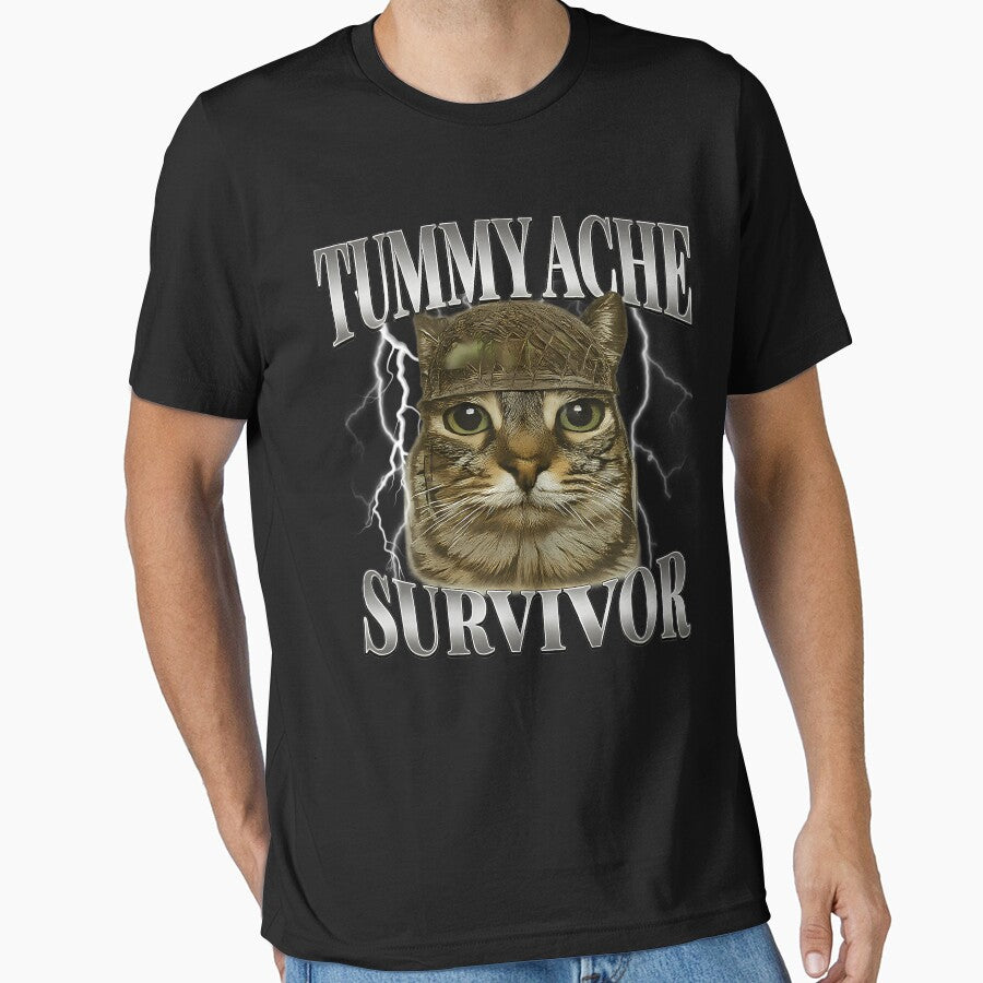 Tummy Ache Survivor Funny Meme by LilaSchuster