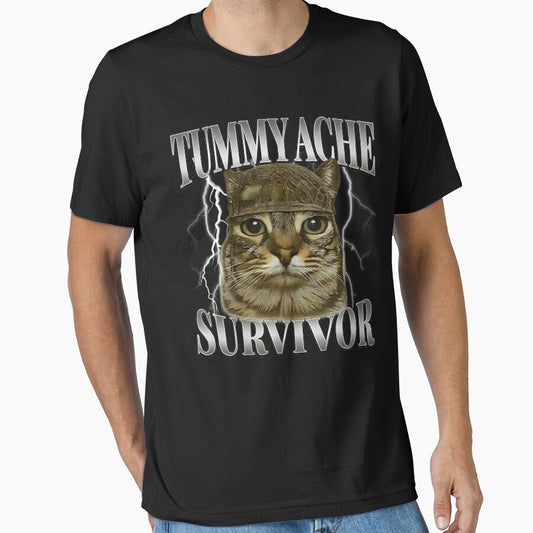 Tummy Ache Survivor Funny Meme by LilaSchuster