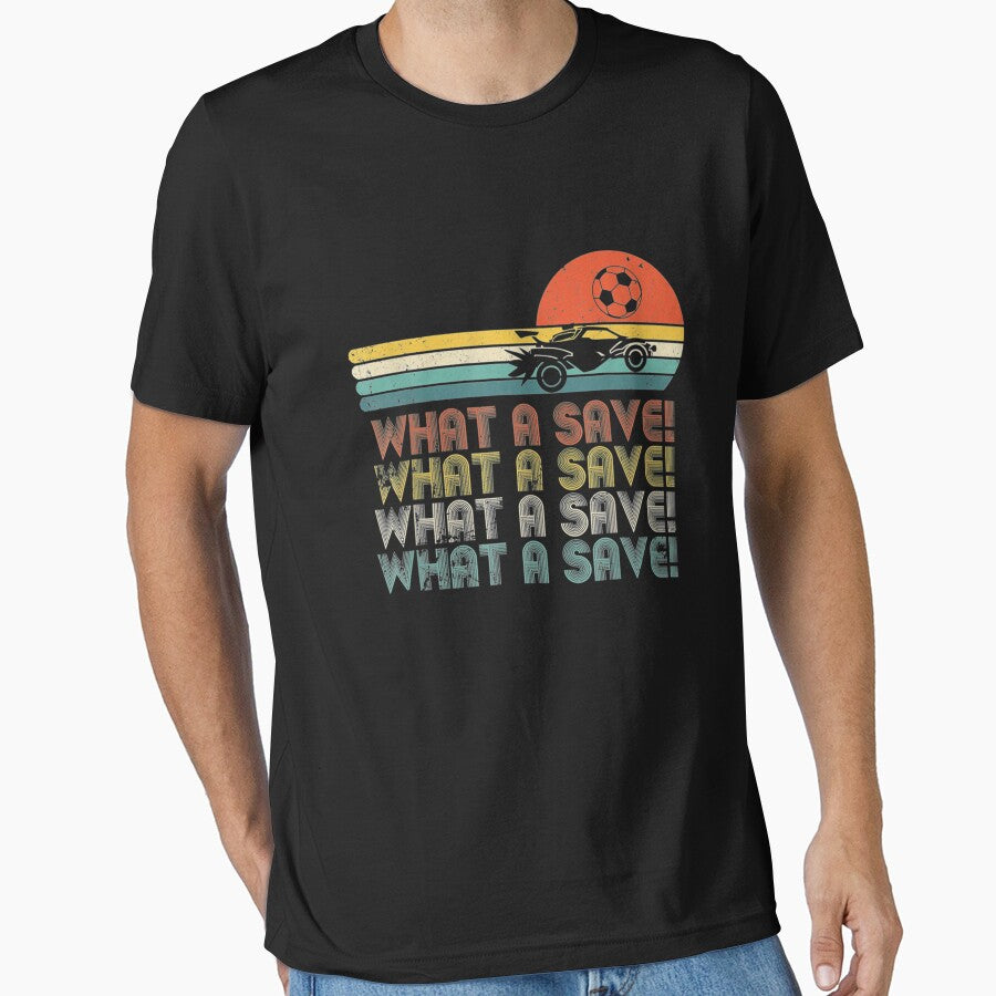 What a save Vintage Retro Rocket Soccer Car League by Rosalinde Zander