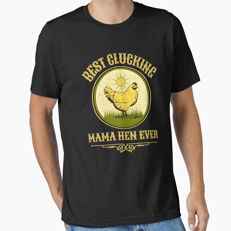 Best Clucking Mama Hen Ever Funny Mothers Day Pun Country Farm Gift by Bad Kitty Designz