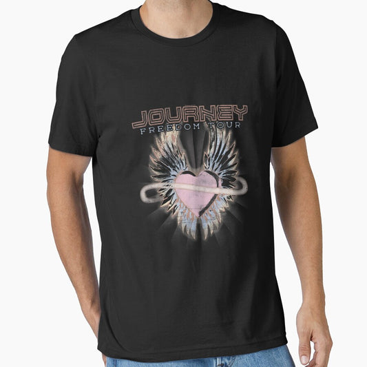 Journey Freedom Tour Pastel Heart and Logo Vintage Ban by SerafinaCesari